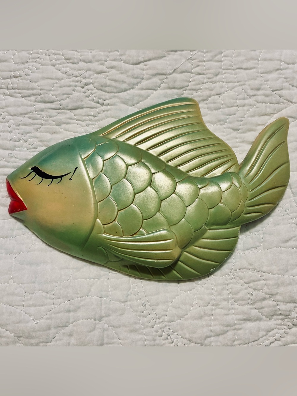 Vintage MCM Miller Studio Chalkware Fish